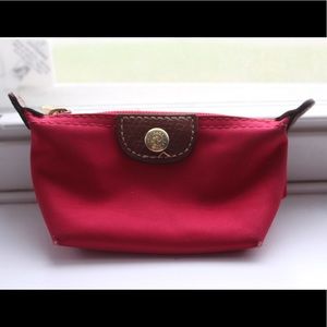 Longchamp coin purse in red